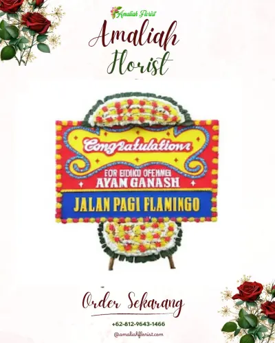 Bunga Papan Congratulation di Lolong Belanti